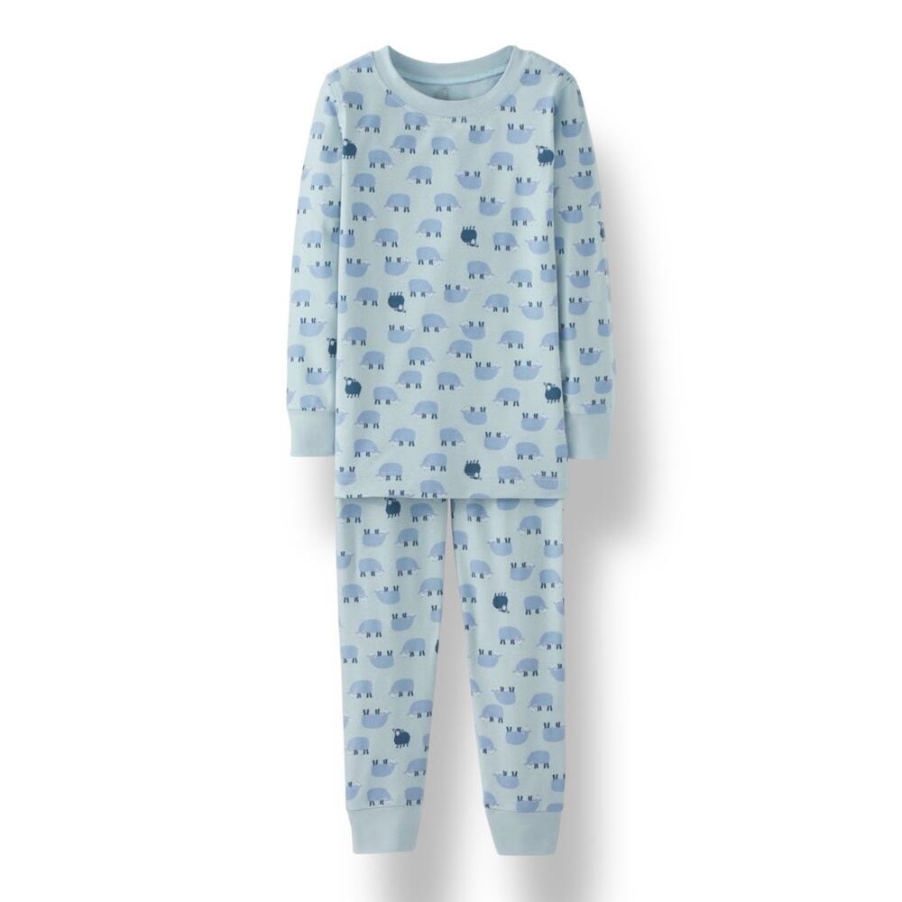 Hanna Andersson HannaSoft Pajamas Mini Lamb on Celestial Blue. Size 4 NWT
